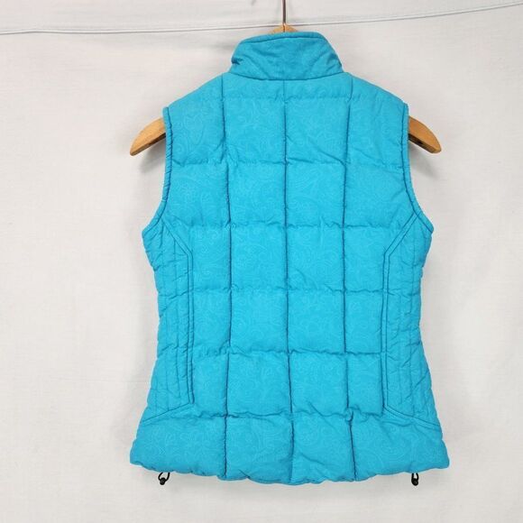 Cedar Rose Girls Blue Teal Quilted Puffer Vest Size XL Zip Pockets Western - Picture 2 of 10